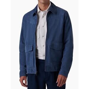 Bugatchi Blue Goat Suede Jacket Sz. M